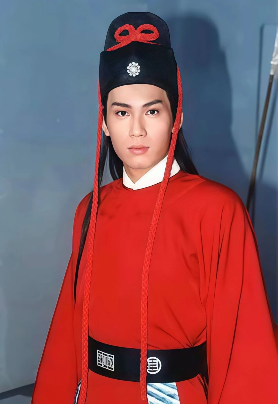 甄志强在《碧血青天杨家将》中饰演展昭红袍白马经典造型