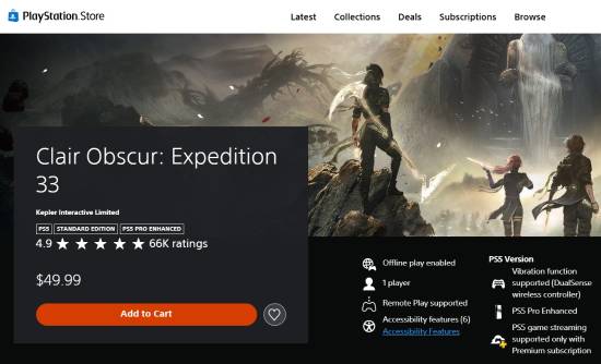 光与影Metacritic最高评分游戏