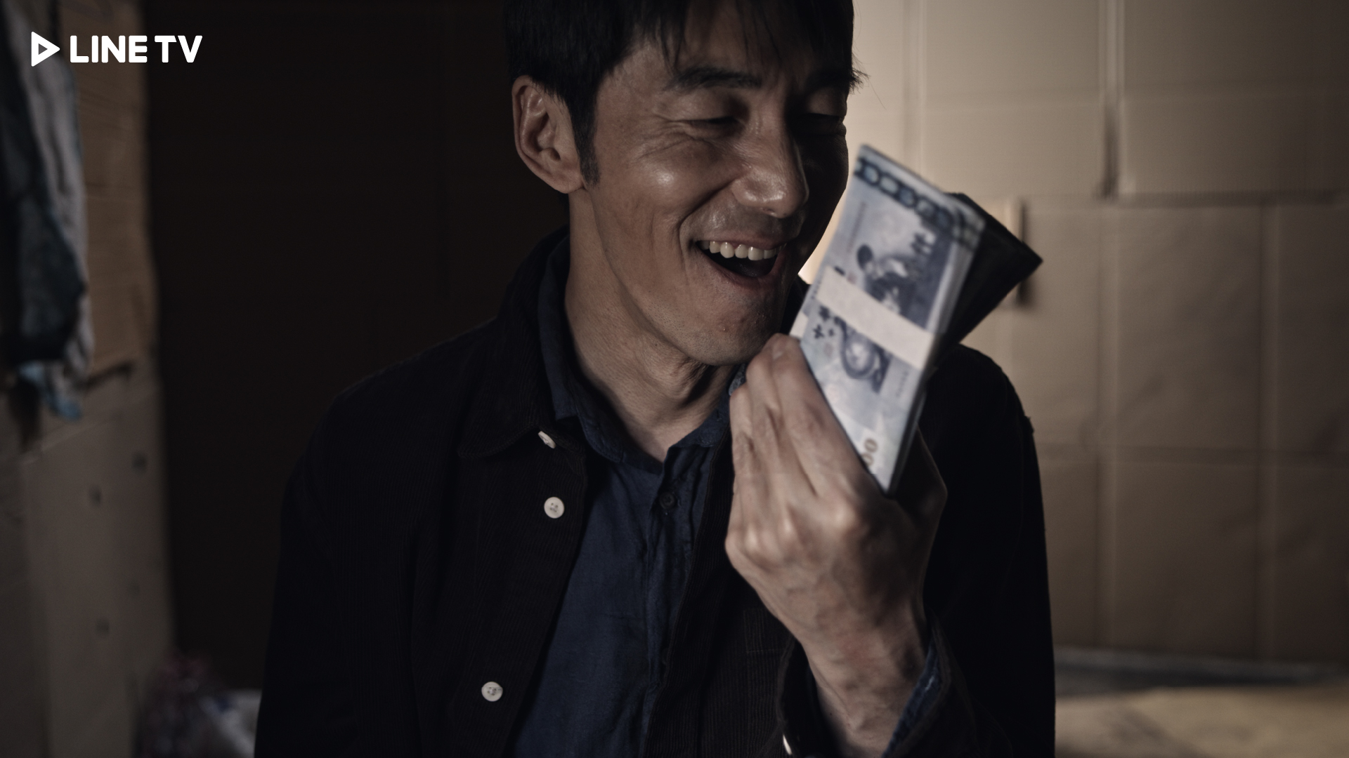 李李仁在「黑白盒子」中曾是人生勝利組，卻一時貪念投資失利。圖／LINE TV提供