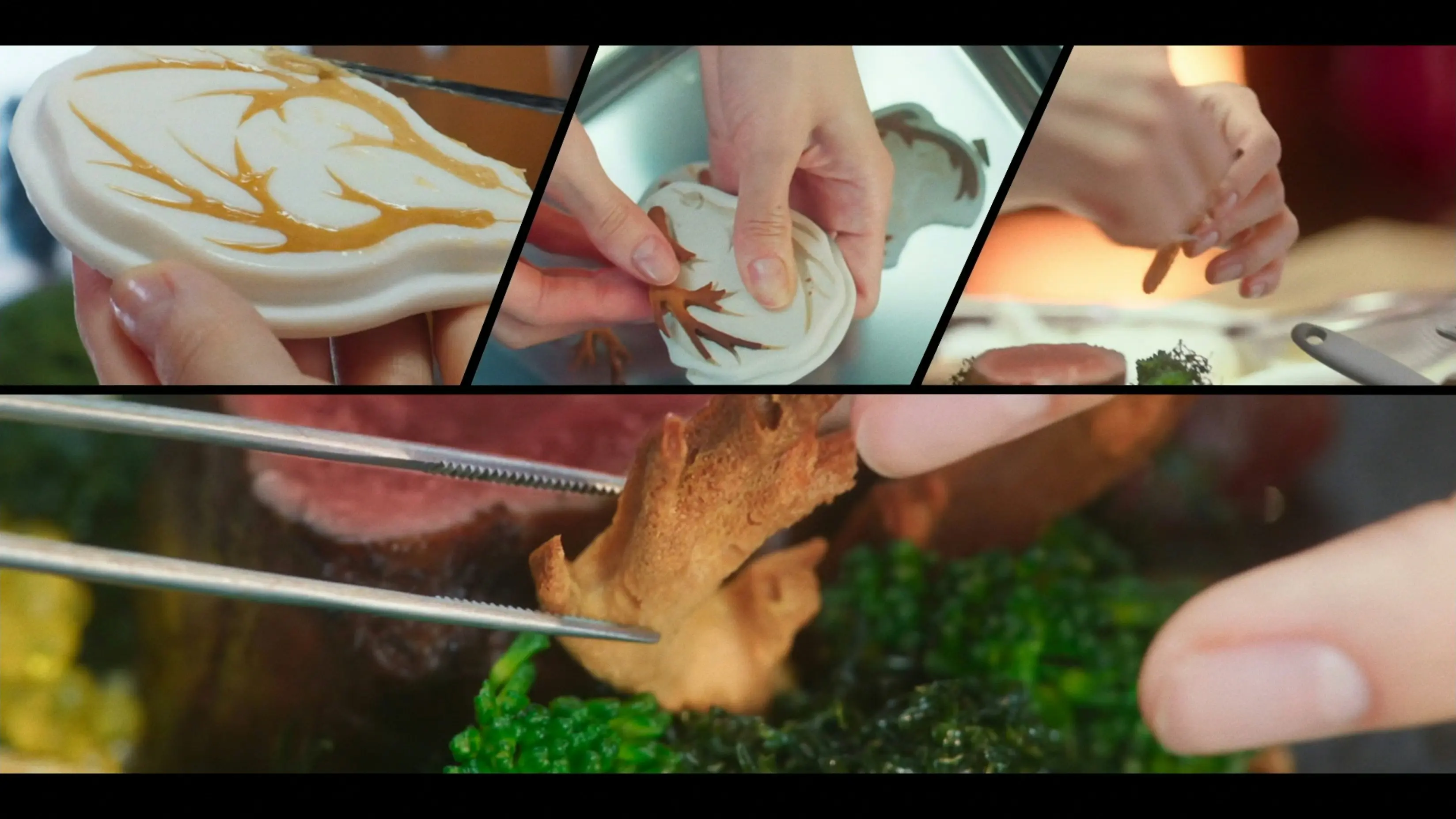 Drama footage of YoonA preparing a dish in The Tyrant's Chef