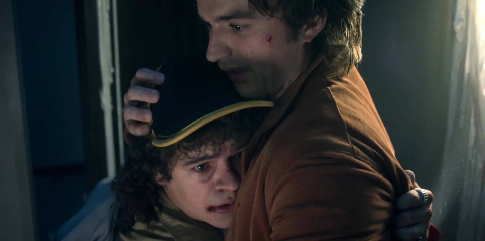 STRANGER THINGS: SEASON 5. (L to R) Gaten Matarazzo as Dustin Henderson and Joe Keery as Steve Harrington in Stranger Things: Season 5. Cr. COURTESY OF NETFLIX © 2025