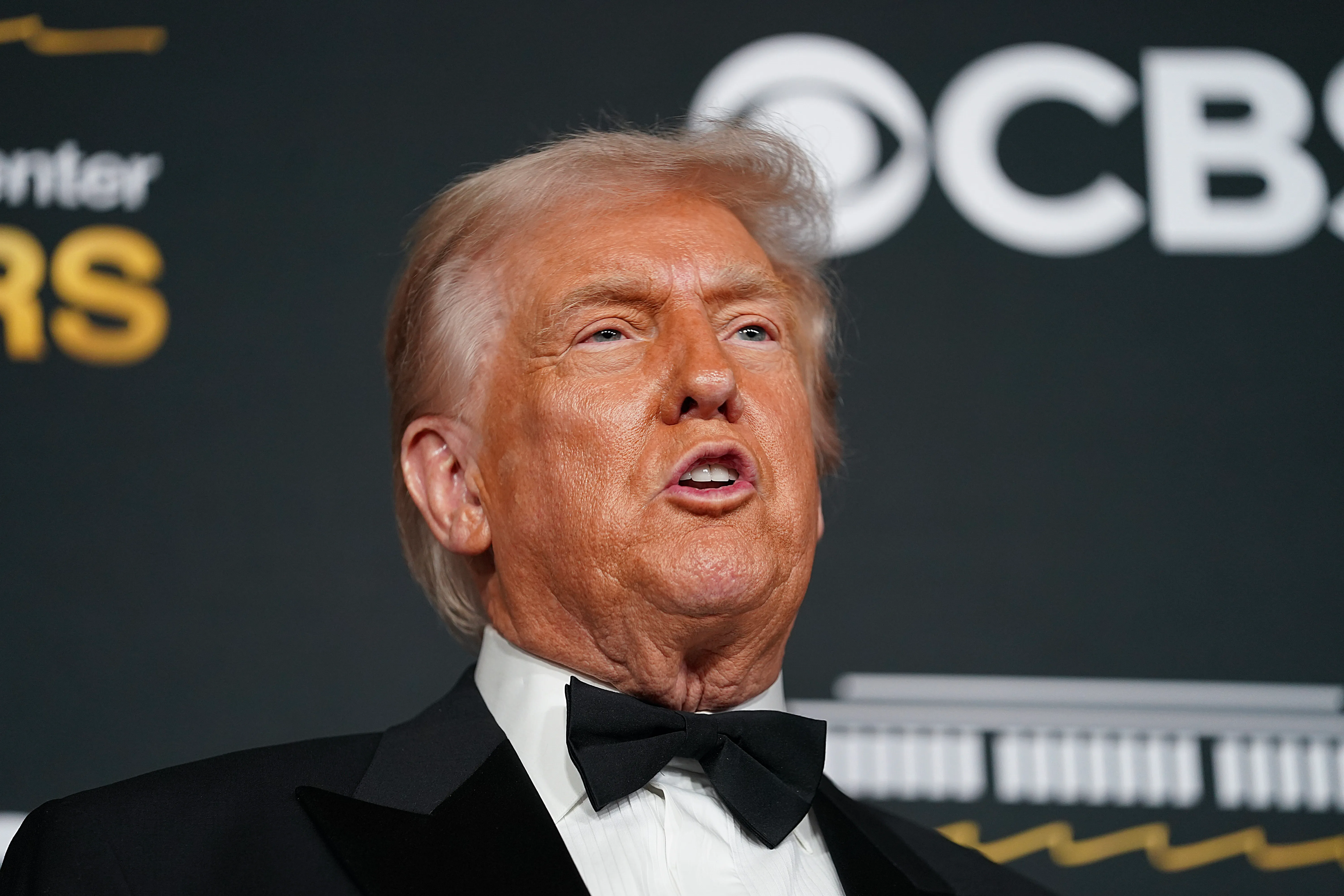 WASHINGTON, DC - DECEMBER 07: U.S. President Donald Trump attends the 48th annual Kennedy Center Honors at the Kennedy Center on December 07, 2025 in Washington, DC. The 2025 Kennedy Center Honorees are Sylvester Stallone, George Strait, the rock band KISS, Gloria Gaynor, and Michael Crawford. (Photo by Allison Robbert/Getty Images)