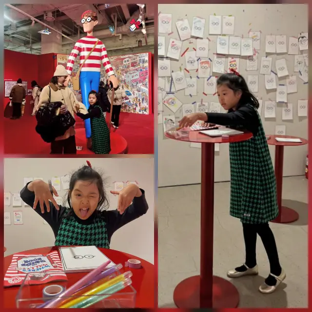 赵允熙女儿罗娥在展览中为爸爸画下新年祝福的温暖瞬间