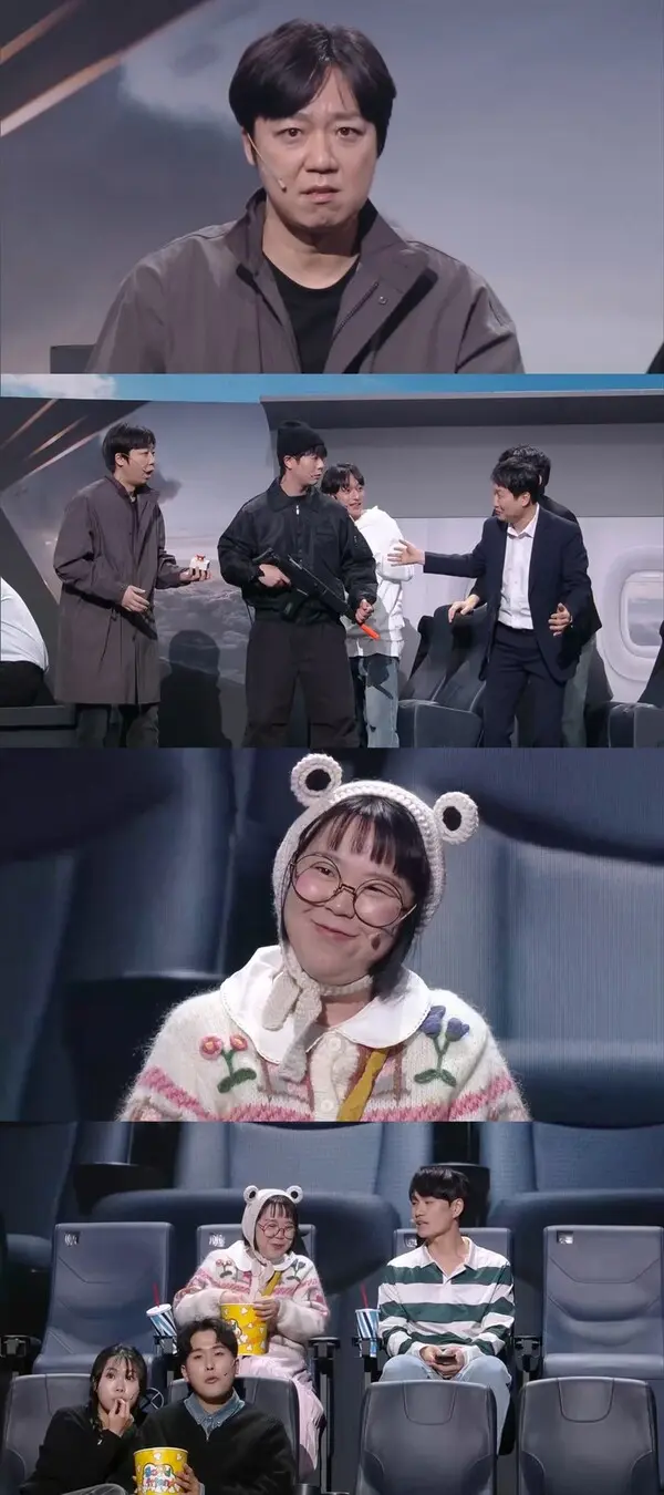金基烈通过《反而更好》回归KBS2《搞笑演唱会》的舞台剧照
