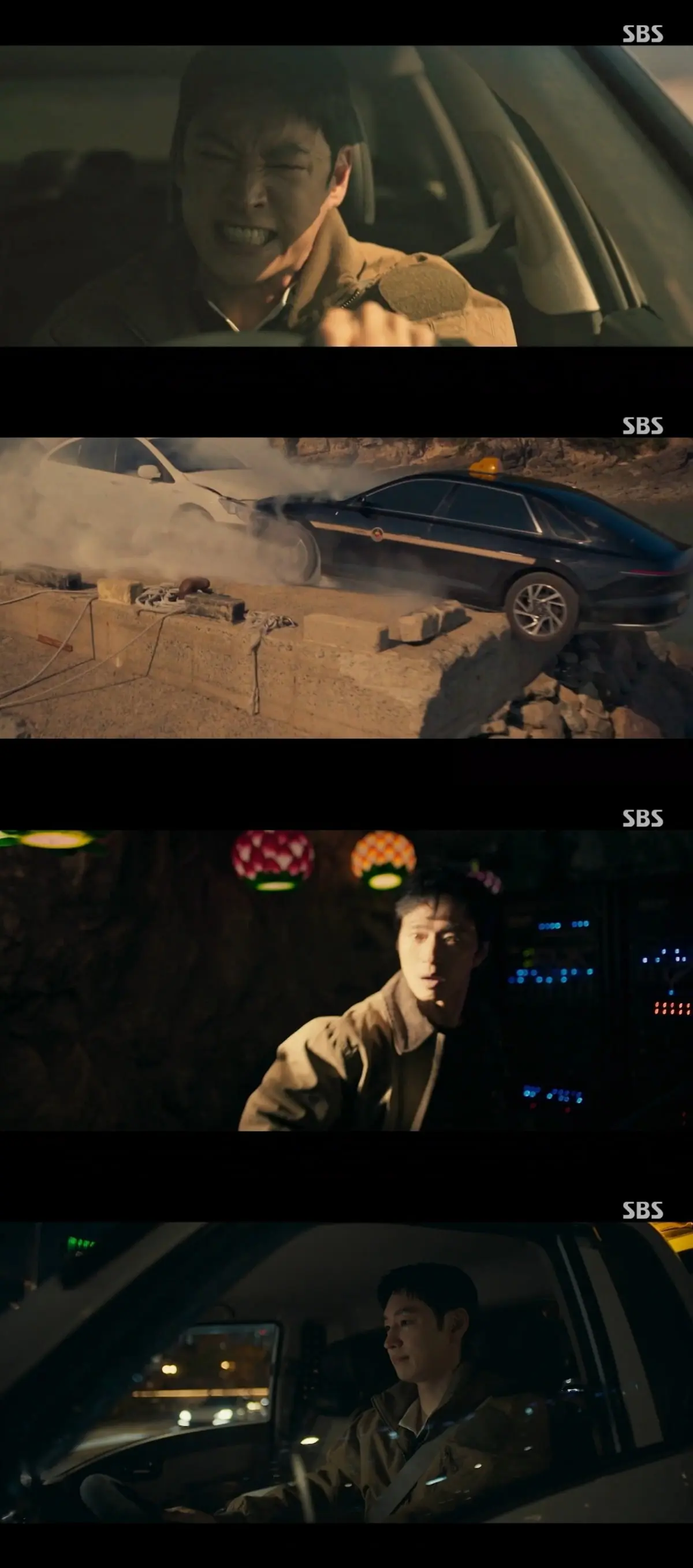 《模范出租车3》里无지개运수成员在作战室制定攻岛计划的场景
