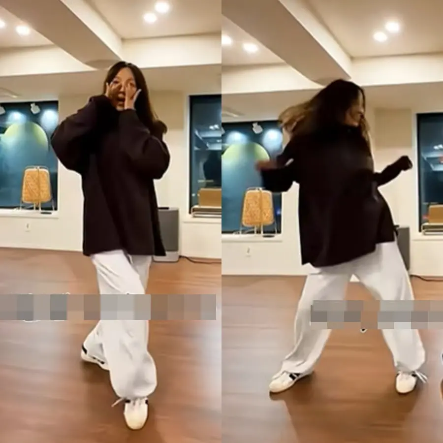 李孝利佩戴鸭舌帽身穿休闲服饰翻跳Where You At舞蹈视频截图