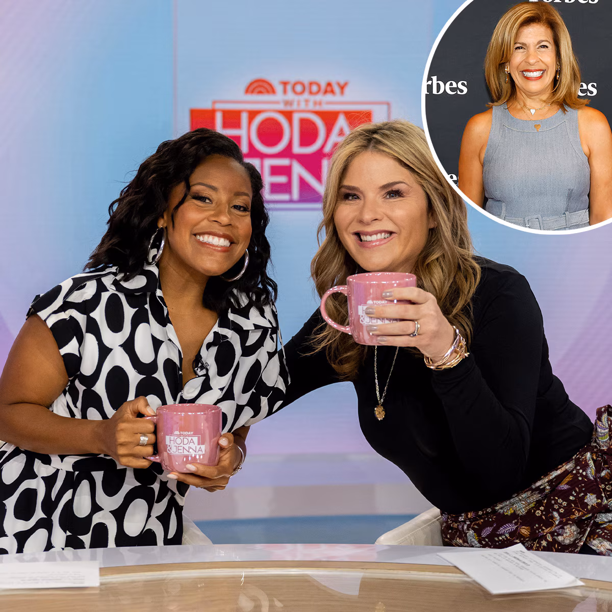 Sheinelle Jones与Kathie Lee Gifford在节目中互动