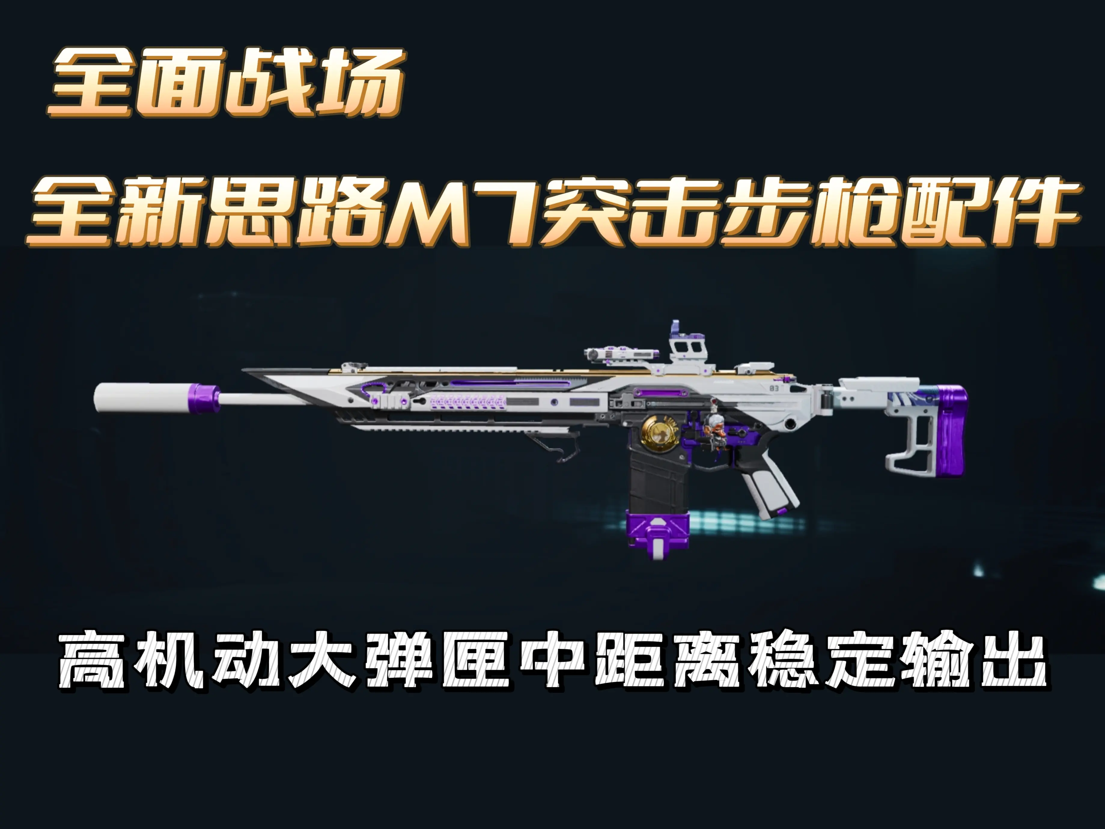 三角洲行动M7全面战场改装攻略：35米射程与零后坐力激光枪配置