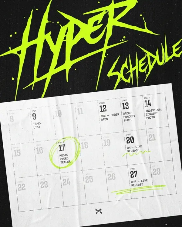 X:IN携迷你四辑《Hyper》强势回归，2月20日新歌上线引爆期待