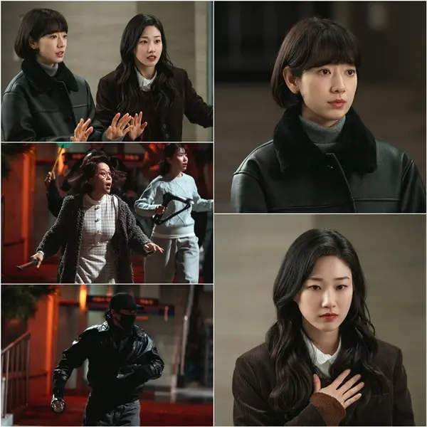 Undercover Miss Hong第13集剧照:朴信惠与河允庆在宿舍面临危机