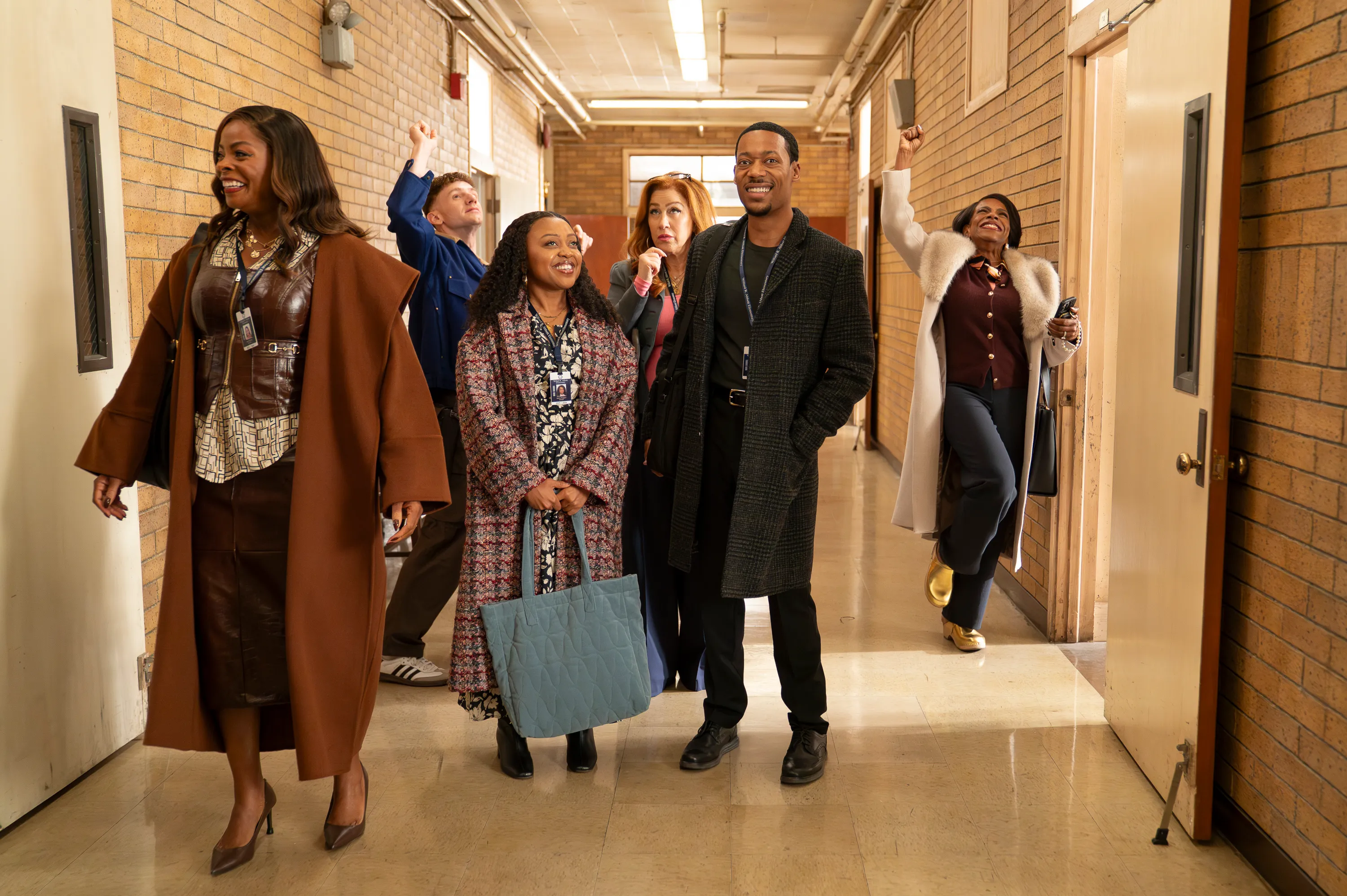 ABBOTT ELEMENTARY - “Mall Part 3: Heroes” - After the faculty finds surprising success operating the school in the mall, they quickly realize they are being taken advantage of. Meanwhile, a new custodian arrives to join Mr. Johnson. WEDNESDAY, JAN. 21 (8:30-9:02 p.m. EST) on ABC. (Disney/Gilles Mingasson) JANELLE JAMES, CHRIS PERFETTI, QUINTA BRUNSON, LISA ANN WALTER, TYLER JAMES WILLIAMS, SHERYL LEE RALPH