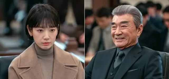 tvN电视剧《Undercover Miss Hong》朴信惠与伙伴在法庭对决剧照