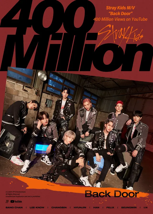Stray Kids 成员宣传海报及全球纪录汇总图