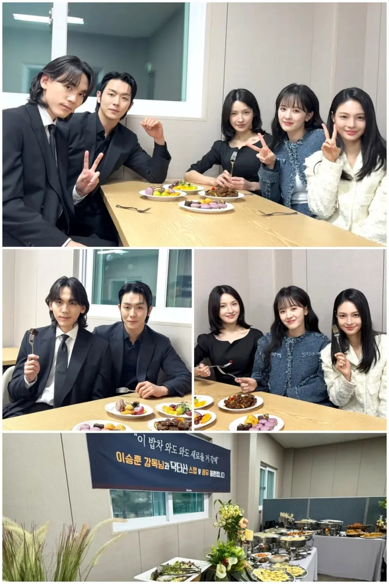 编剧Phoebe为《Doctor Shin》剧组新人演员送上的暖心餐车现场