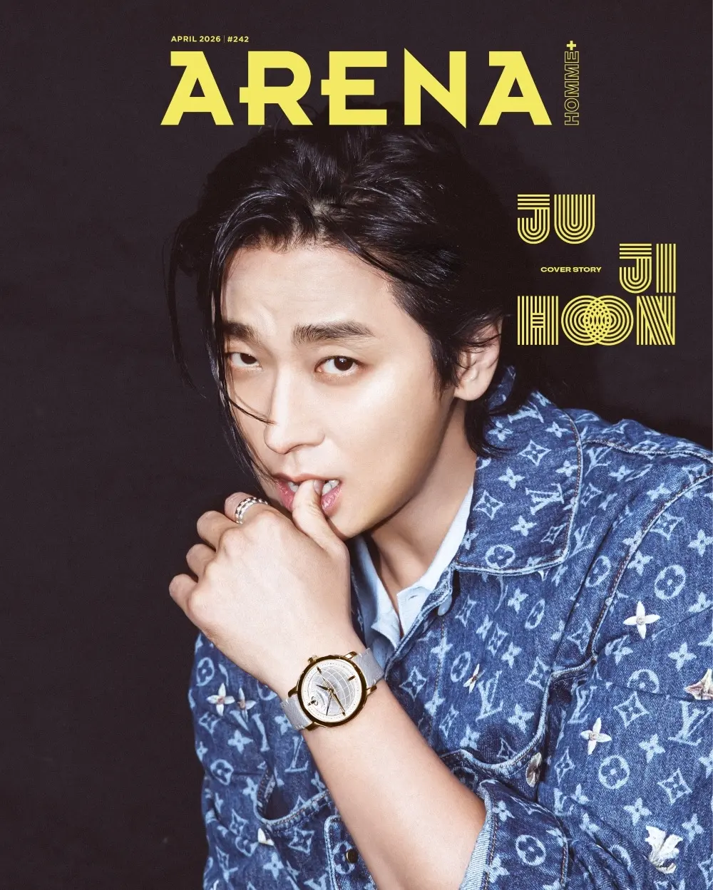朱智勋《Arena Homme Plus》四月刊深沉熟男风格封面画报
