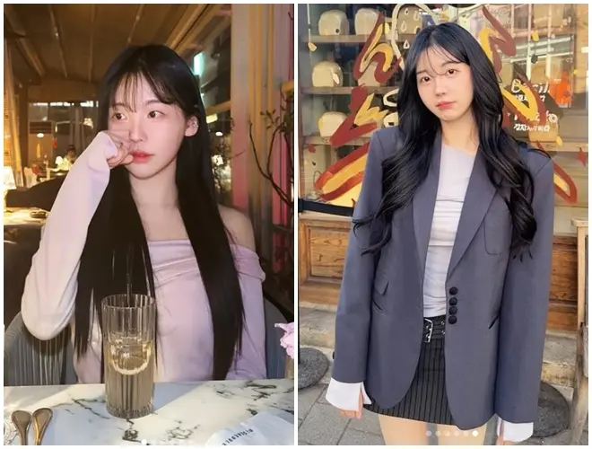 前After School成员蕾娜在咖啡厅展现清纯美貌的最新近况