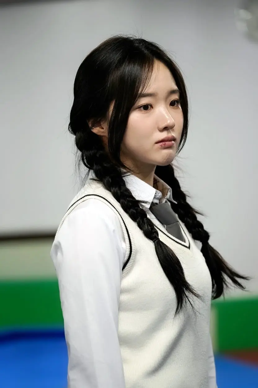 姜娜延在韩剧Doctor Shin中饰演恶女泰 예정,目光冷峻极具压迫感