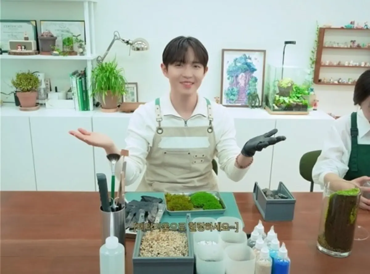 金在奂体验微观生态缸治愈心灵，Wanna One时隔七年重组回归