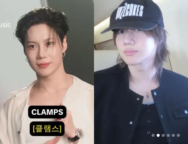 SHINee泰民在亚马逊音乐官方视频中的引发外貌争议的截图