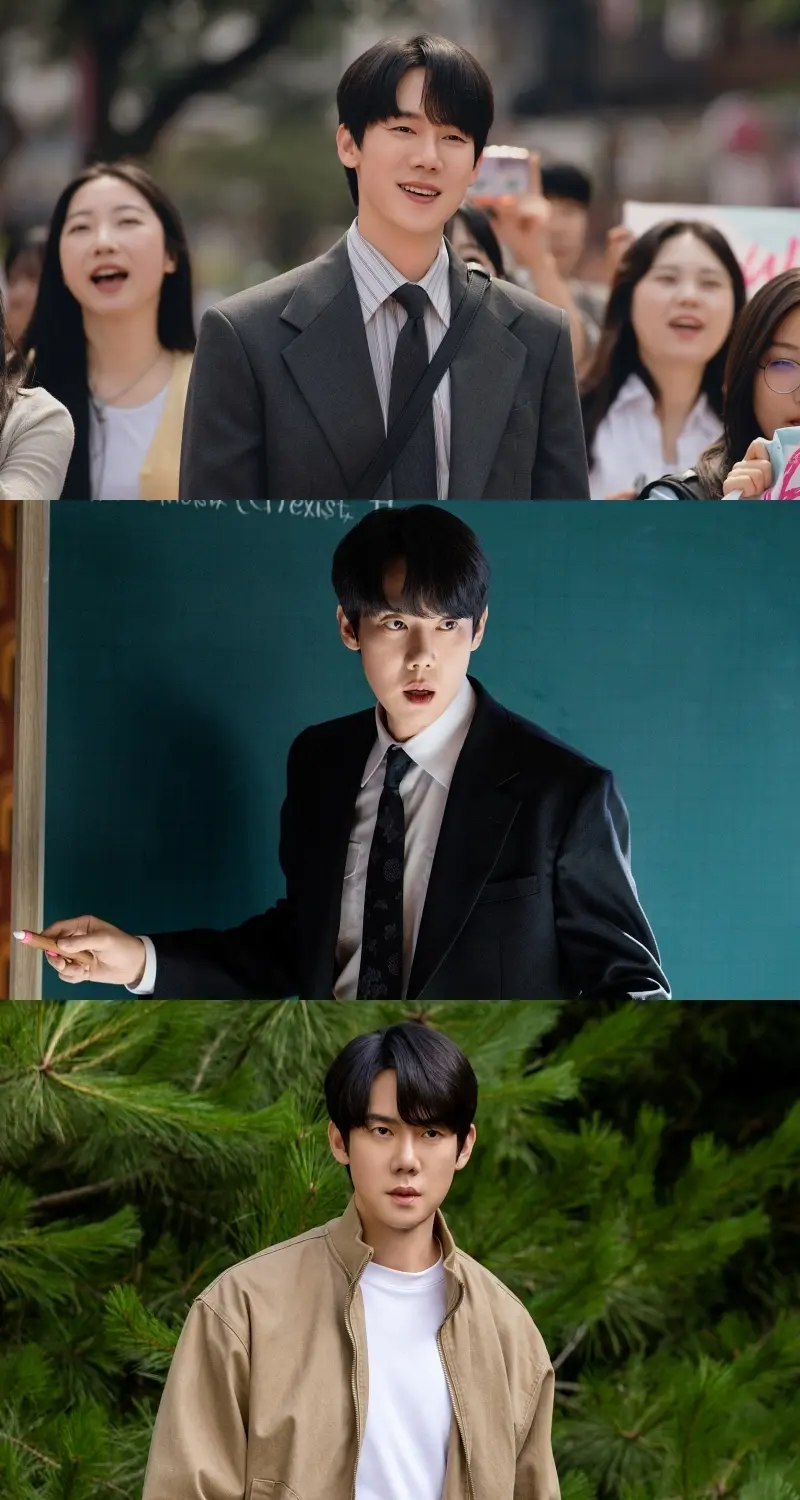 柳演锡在SBS悬疑韩剧《申伊郎律师事务所》中展现深邃眼神演技的剧照