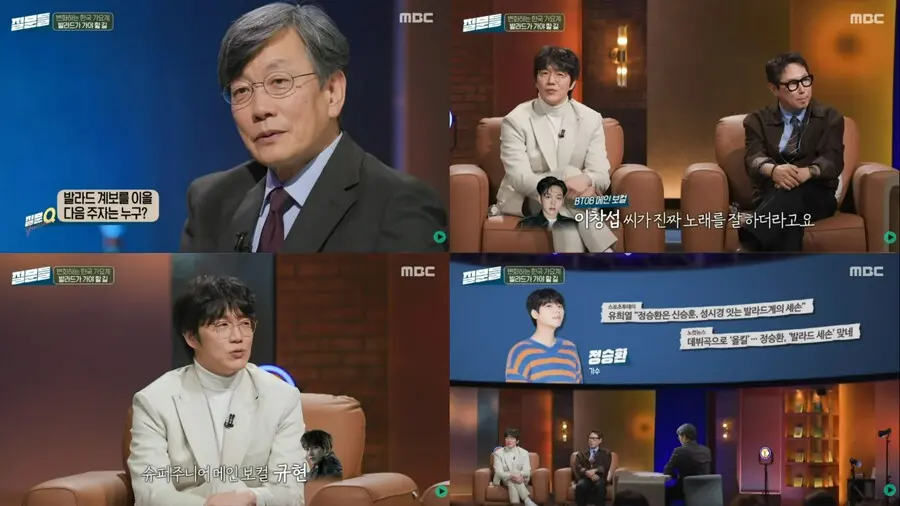 成始璄·尹钟信：“抒情歌谱系的接班人是李昌燮·圭贤……郑承焕则是‘世孙’”（《提问者们》）