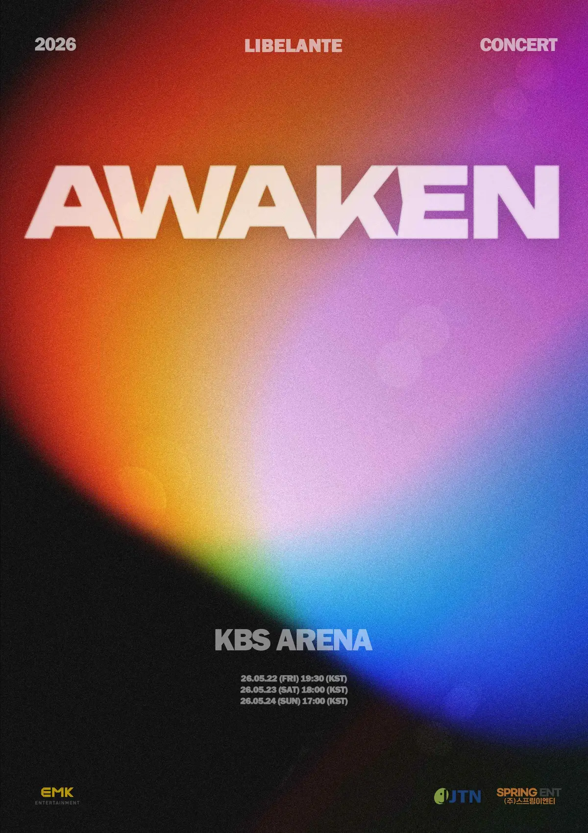 Libelante官宣出道三周年演唱会AWAKEN，首尔连唱三天回馈粉丝