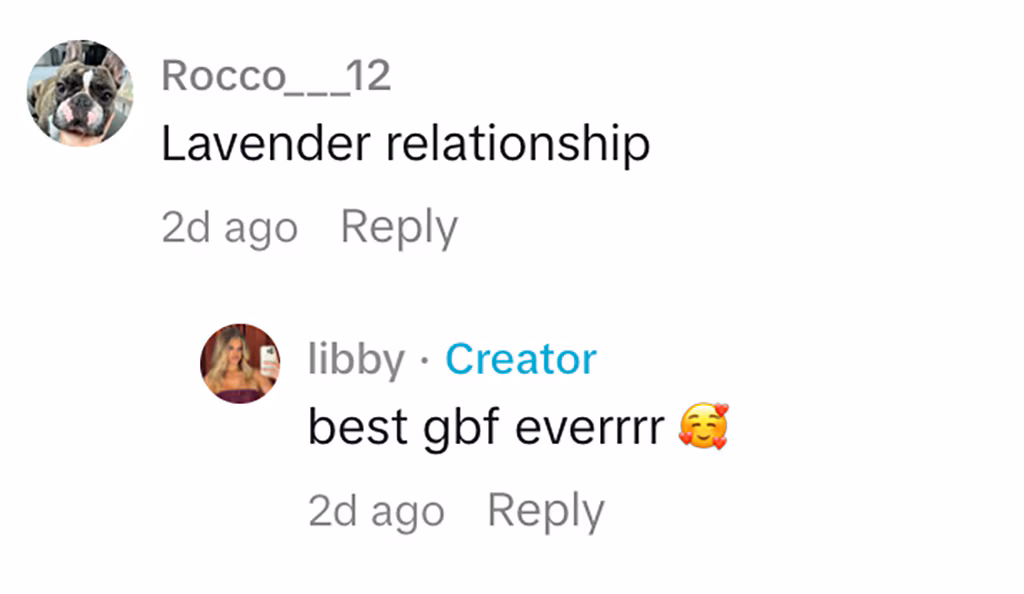 Libby与高大男友Andrew在阳台上甜蜜跳舞拥吻