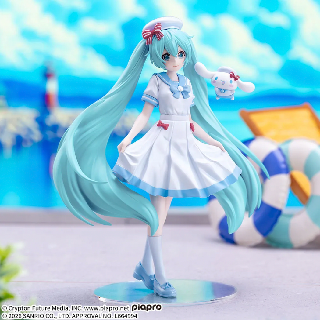 初音未来与玉桂狗联名：世嘉新款夏季水手服手办发售情报