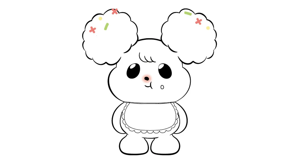 まっしろふわふわの謎キャラクター